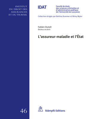 cover image of L'assureur-maladie et l'État